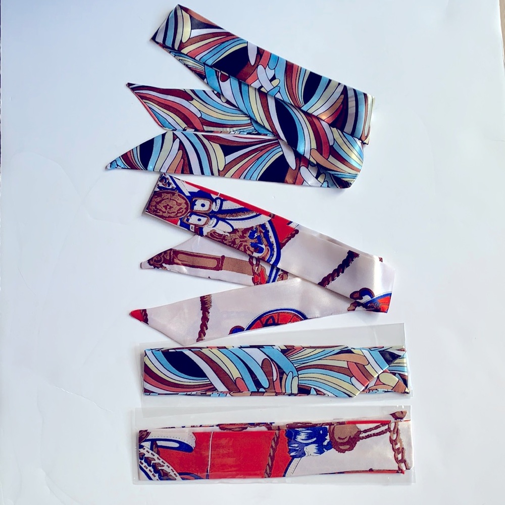 4 pcs (2 pairs) twilly multiple color
